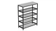 Полиця для взуття Слайм 4 Ferrum-decor 820x630x260 Чорний метал ДСП Біле 16 мм (FRD-105160) - зображення 8