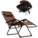 Кресло-шезлонг для отдыха LEOBRO Zero Gravity Premium Brown (LB-ZGC-G2-BRN) - изображение 2