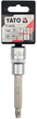 Nasadka YATO z końcówką TORX 1/2" T45 100 mm (YT-04325) - obraz 3