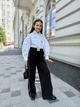 Брюки для девочки с кантом Без бренду 1286 рост 164 черные - изображение 2