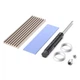 Радиатор для M.2 SSD Heatsink 2280 Solid State Hard Disk Aluminum Radiator with Thermal Silicone Pad PS5 Desktop PC NGFF NVME Gold - изображение 4