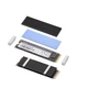 Радіатор для M.2 SSD Heatsink 2280 Solid State Hard Disk Aluminum Radiator with Thermal Silicone Pad PS5 Desktop PC NGFF NVME Black - зображення 4