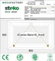 Окно Steko 800х500 мм матовое/стекло - изображение 4
