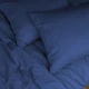 Простынь на резинке MirSon Soft Touch of Satin 011 Navy 80x160 см (2200011280974) - изображение 4