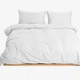 Простынь на резинке MirSon Soft Touch of Satin 001 White 120x200 см (2200011276113) - изображение 2