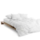 Простынь на резинке MirSon Soft Touch of Satin 001 White 120x200 см (2200011276113) - изображение 3