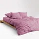 Простынь на резинке MirSon Soft Touch of Satin 020 Pastel violet 200x200 см (2200011285702) - изображение 2