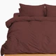 Простынь на резинке MirSon Soft Touch of Satin 021 Tomato 140x200 см (2200011286136) - изображение 3