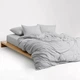 Простынь на резинке MirSon Soft Touch of Satin 004 Ash 120x190 см (2200011277608) - изображение 2