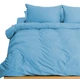 Простынь на резинке MirSon Soft Touch of Satin 008 Sky blue 160x200 см (2200011279671) - изображение 3