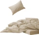 Простирадло на гумці MirSon Soft Touch of Satin 016 Creamy 200x200 см (2200011283708) - зображення 1