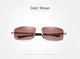 Мужские поляризационные солнцезащитные очки KINGSEVEN N7128 Gold Brown - изображение 3