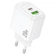 Сетевое зарядное устройство HOCO CS54A Surplus PD20W+QC3.0 (1USB-A/1C) (White) (209769) - изображение 1