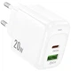 Сетевое зарядное устройство HOCO CS54A Surplus PD20W+QC3.0 (1USB-A/1C) (White) (209769) - изображение 4