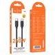 Дата кабель Hoco X115 Surpass Type-C to Type-C 240W (1m) Black - зображення 2