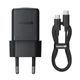 Сетевое зарядное устройство Baseus Palm Fast Charger 30W (1USB-C) + кабель Type-C to Type-C (P10111605113-01) (Cluster Black) (218997) - изображение 2