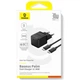Сетевое зарядное устройство Baseus Palm Fast Charger 30W (1USB-C) + кабель Type-C to Type-C (P10111605113-01) (Cluster Black) (218997) - изображение 6
