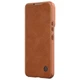 Шкіряний чохол-книжка Nillkin Qin Pro Camshield для Samsung Galaxy S22+ (Коричневий) (53642) - зображення 4