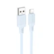 Дата кабель Borofone BX115 Lotto USB to Lightning 2.4A (1m) (Blue) (219550) - зображення 1