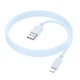Дата кабель Borofone BX115 Lotto USB to Lightning 2.4A (1m) (Blue) (219550) - зображення 2