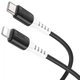 Дата кабель HOCO X82 Silicone Type-C to Lightning 20W (1m) (Black) (230157) - зображення 2