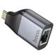 Переходник Hoco UA35 Type-C to RJ45 Metal grey - изображение 2