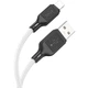 Дата кабель HOCO X90 Cool silicone USB to Lightning (1m) (White) (199120) - изображение 2