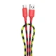 Дата кабель HOCO X116 Meridian USB to Type-C 3A (1m) (Gradient Red Mix) (228985) - зображення 1