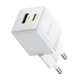 Сетевое зарядное устройство Baseus Palm Fast Charger 20W (1USB-A/1C) + кабель Type-C to Type-C (P10111608) (Moon White) (226920) - изображение 5