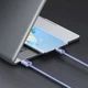 Дата кабель Baseus Crystal Shine Series USB to Type-C 100W (1.2m) (CAJY00040) (Purple) (191125) - изображение 7