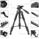 Штатив-трипод Tripod Stand Multifunctional Neepho NP-8850 1.75m Black - зображення 5