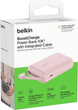 Powerbank Belkin BoostCharge 10000 mAh 20W Built-In USB-C PD Pink (BPB021HQPK) - obraz 10