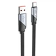Кабель HOCO U119 USB to Type-C 5A, 1.2m, nylon, aluminum connectors, Black (6942007605007) - зображення 1