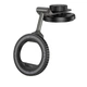 Автотримач для телефона HOCO H77 View folding magnetic ring car holder (center console) Black Metal Gray (6942007647878) - изображение 1