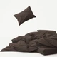 Пододеяльник MirSon Soft Touch of Satin 010 Chocolate 200х220 см (2200011280356) - изображение 2