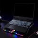 Подставка для ноутбука с охлаждением и RBG подсветкой MARVO FN-40 CoolingPad с регулировкой угла наклона 2USB, 9-17.3" Black - изображение 2