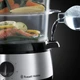 Пароварка Russell Hobbs 19270-56 Cook&Home 800Вт, чаша-3/3/3л, резервуар для воды -1л, механическое управл., 3 яруса, металл/пластик, черный - изображение 6
