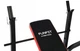 Складная тренировочная скамья Funfit 3864 до 110 кг со стойками для штанги Черно-красная - изображение 10