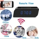 Беспроводная WiFi IP-камера в виде настенных часов FullHD для наблюдения с ночным видением пластик черный - изображение 2
