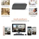 Беспроводная WiFi IP-камера в виде настенных часов FullHD для наблюдения с ночным видением пластик черный - изображение 3