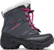 Детские зимние ботинки для девочки Columbia Rope Tow III Waterproof Snow Dark/Grey/Haute/Pink 33 серые (BC1323-089) 33 - изображение 7
