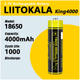 Акумулятор 18650, LiitoKala King 4000 JT, 4000 мАг - зображення 3