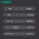 Набор для стрижки VGR 13 в 1 V-173 BLUE, 13 насадок, LED дисплей - изображение 2