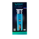Триммер для стрижки аккумуляторный VGR V-943 BLUE, 3 насадки, LED дисплей - изображение 4