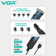 Набор для стрижки VGR 13 в 1 V-173 BLUE, 13 насадок, LED дисплей - изображение 4