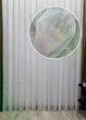 Тюль однотонный "Косичка" на бамбуковой основе, цвет молочный, 300см Х 260см - на тесьме 6см (3100-Т53) - изображение 1