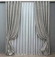 Комплект готовых штор VR-Textil Лен мрамор Pavliani VO № 1714ш серый 100х270 см 2 шт (31-820) - изображение 2