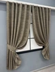 Комплект коротких штор VR-Textil Жакард Viva Marmo № 1786ш Какао 130х170 см 2 шт (35-0373) - зображення 2