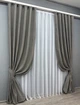 Комплект штор VR-Textil Жакард Viva Marmo № 1788ш Сірий 150х290 см 2 шт (33-0745) - зображення 3