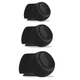 Комплект силиконовых амбушюр для AirPods Pro 1/2 с отверстиями для уменьшения давления, 3 пары S / M / L black - изображение 1